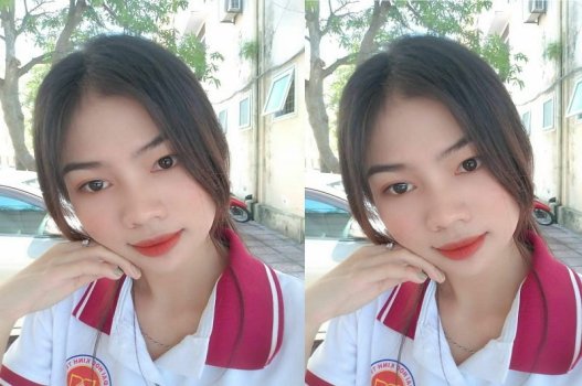 Mắt to tròn, vú căng tròn
